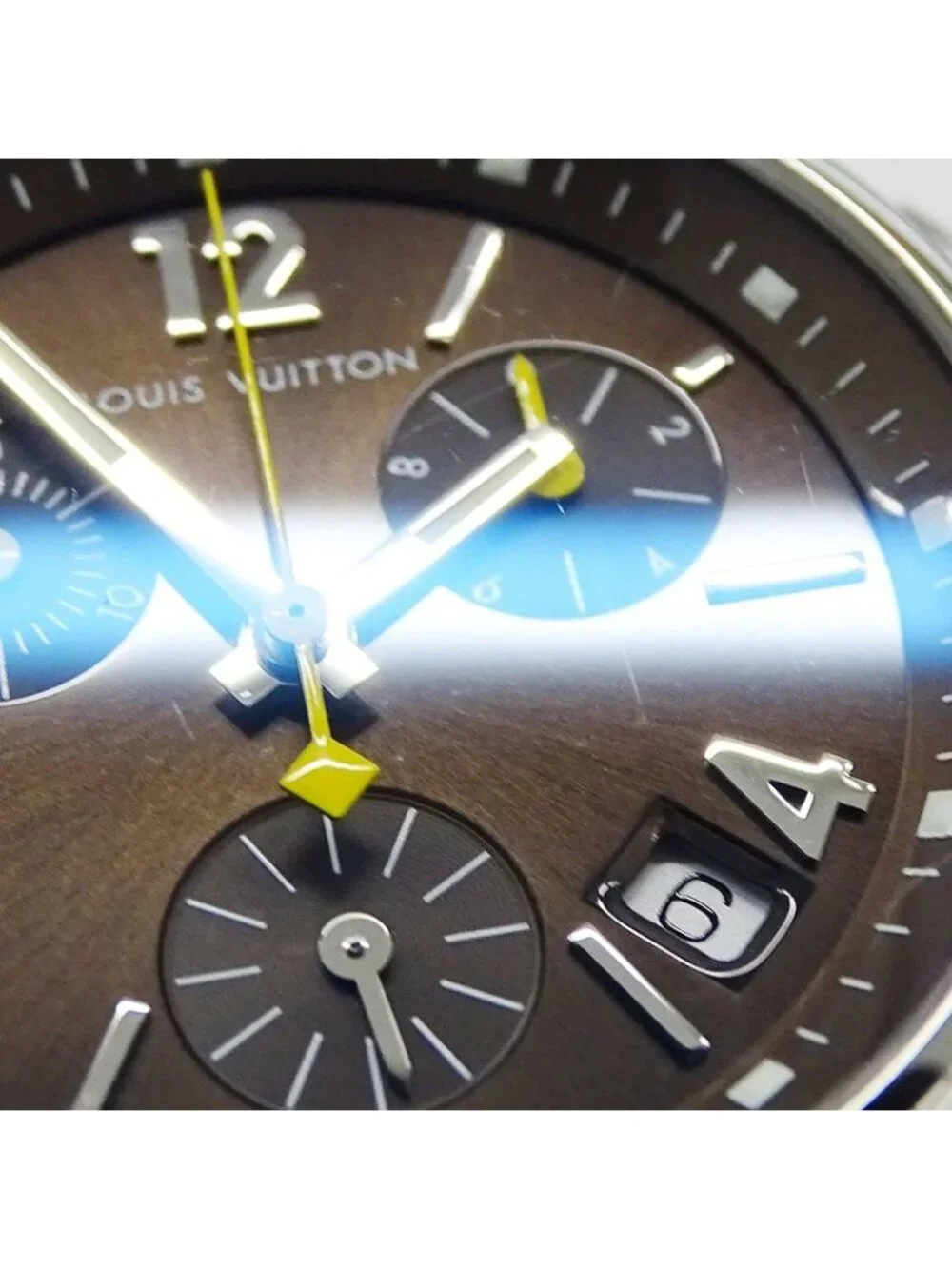 Louis Vuitton Watch Boys Tambour Chronograph Date Quartz Stainless Steel - Picture 10 of 14